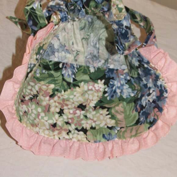 Vintage J Peterman The Bayley Bonnet Co Pink Blue Floral Pioneer Prairie Birth-T - Picture 4 of 6